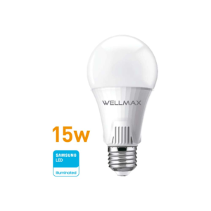 Lámpara LED 15w (equivale 125w) A65-E27, Cálida «WELLMAX». CÓDIGO DE PRODUCTO: 50400395