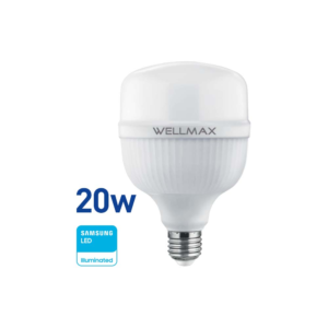 Lámpara LED 20w (equivale 165w) E27 Fría «WELLMAX». CÓDIGO DE PRODUCTO: 50400410