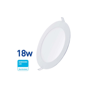 Panel LED Embutir Redondo 18w(1350Lúm) D:22cm Fría «WELLMAX». CÓDIGO DE PRODUCTO: 50400520