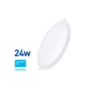 Panel LED Embutir Redondo 24w(1600Lúm)D:30cm Fría»WELLMAX». CÓDIGO DE PRODUCTO: 50400530