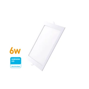 Panel LED Embutir Cuadrado 6w(360Lúm)L:12cm Cálida «WELLMAX». CÓDIGO DE PRODUCTO: 50400565