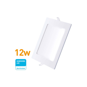 Panel LED Embutir Cuadrado 12w(840Lúm)17cm Cálida «WELLMAX». CÓDIGO DE PRODUCTO: 50400575