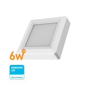 Panel LED Cuadrado 6w(360Lúm)D:12cm Cálido «WELLMAX». CÓDIGO DE PRODUCTO: 50400655