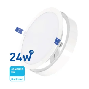 Panel LED 2 en 1 Redondo 24w(2500Lum)L: 22cm Fría «WELLMAX». CÓDIGO DE PRODUCTO: 50400730