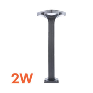 Bolardo LED Solar cuadrado 60cm, 2W(Equi 20W) Neutro «VOLTA». CÓDIGO DE PRODUCTO: 50501501