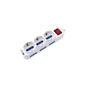 Alargue mult.(3)Schuko+ (6)3en linea. 3mt 10A»VOLTA». CÓDIGO DE PRODUCTO: 50800390