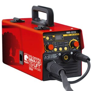 Soldadora Digital Equus IGBT 3 en 1 Flux MIG Con y Sin Gas /MMA/TIG LIFT 120 AMP MIG-121S