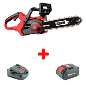 Motosierra Inalámbrica Equus 12" 20v CON BATERIA Y CARGADOR. Código: 26810KIT