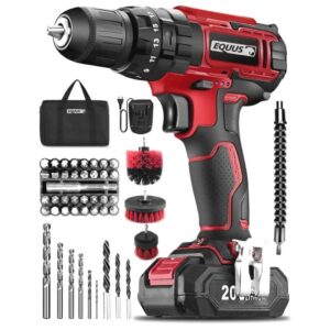Taladro Atornillador Inalámbrico 20V Equus con Percutor / 1 batería y bolso. Código: 1009FT BAG