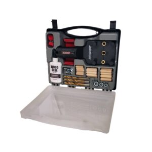 Set Soporte Entarugador Centrador Milimetrico DowelJig Kit Milescraft. Código: 1383