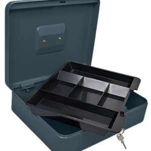 Caja caudales negra c/bandeja 90x300x240mm «HERMEX» CADI-30. CODIGO DE PRODUCTO: 40334208