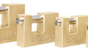 Candado antipalanca bronce 50mm «HERMEX» COR-50. CODIGO DE PRODUCTO: 40352107