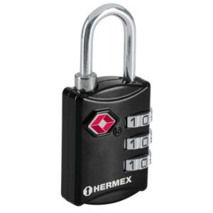 Candado combina TSA p/valija 27mm,Blister «HERMEX» CMA-5C. CODIGO DE PRODUCTO: 40352370