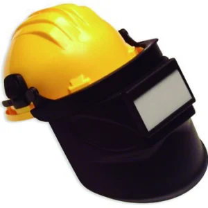 Casco amarillo 5RG c/pant.soldar visor móvil»CLIMAX»Ref.415A. CODIGO DE PRODUCTO: 40359890