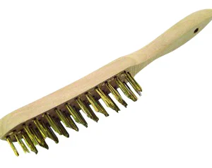 Cepillo bronce, base madera c/mango,4 hileras «FECIN»S430HI. CODIGO DE PRODUCTO: 40386033