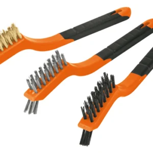 Jgo 3 Minicepillos c/mango(bron./ac.inox/nylon)»TRUPER»JCEA3. CODIGO DE PRODUCTO: 40386442