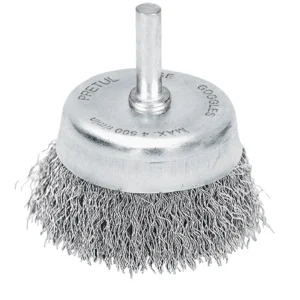 Cepillo Copa 45mm acero 0.30mm-blister «PRETUL» CO-2P. CODIGO DE PRODUCTO: 40389068