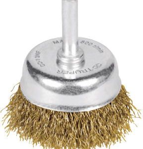 Cepillo Copa 70mm acero 0.15 mm-blister «TRUPER» CO-2-3/4F. CODIGO DE PRODUCTO: 40389090