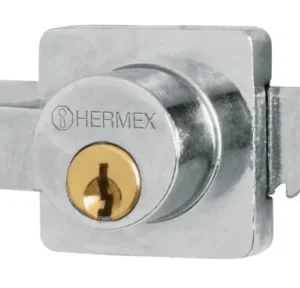 Cerradura p/vidrio (vitrina) c/lengüeta «HERMEX» CV-10. CODIGO DE PRODUCTO: 40405150