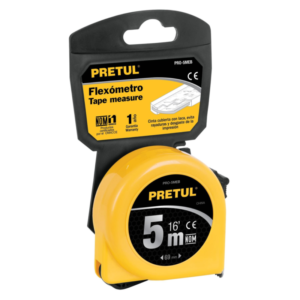 Cinta mét.(1Un)amarilla 5mtx3/4″PRETUL»PRO-5MEB(cm/pulg). CODIGO DE PRODUCTO: 40432517