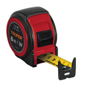 Cinta mét.compac extra ancha 8mx 1″ «TRUPER»FCG-8M(cm/pulg). CODIGO DE PRODUCTO: 40432546