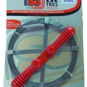 Cinta destapapiletas acero,c/mango 10mt «S3» 10018. CODIGO DE PRODUCTO: 40436050