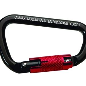 Mosquetón aluminio p/cint.seg,tipo D «CLIMAX» KH-ALU. CODIGO DE PRODUCTO: 40449605