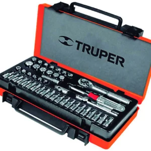 Jgo.45pz.41 dados+acc(4-14mm)1/4″C.Metal «TRUPER»JD-1/4x45M. CODIGO DE PRODUCTO: 40539029