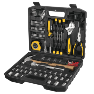 Jgo.104pzas (llaves,ptas,dest y dados ¼ y3/8)»PRETUL»SET-104. CODIGO DE PRODUCTO: 40539403