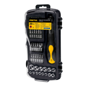 Jgo.dados pulg/mm,39pzas(estuche)1/4″ «PRETUL» JUDA-39P. CODIGO DE PRODUCTO: 40539535