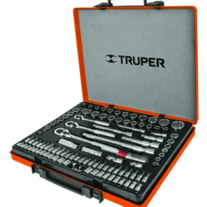 Jgo.103pzas(destor,matracas,dados¼»,3/8″y½»)»TRUPER»JD-103MP. CODIGO DE PRODUCTO: 40539610