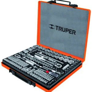 Jgo.135pzas(dest,matracas,dados ¼»,3/8″y½»)»TRUPER»JD-135MP. CODIGO DE PRODUCTO: 40539615