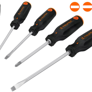 Juego 5 Destorn.(3Pal-2Phil)mango bimaterial «TRUPER» DTJ-5B. CODIGO DE PRODUCTO: 40547018