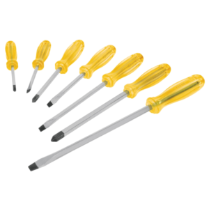 Jgo 7 Dest de golpe(4Pal,3Phi)mango PVC ambar»PRETUL»J-DIMP7. CODIGO DE PRODUCTO: 40547120