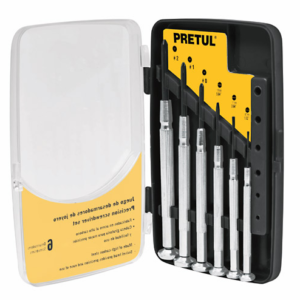 Juego de 6 destornilladores joyero metálicos»PRETUL»J-DEJ-6P. CODIGO DE PRODUCTO: 40560035